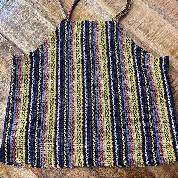 MADEWELL Texture & Thread Tie-Shoulder Tank Top in Rainbow Crochet - Picture 4 of 6